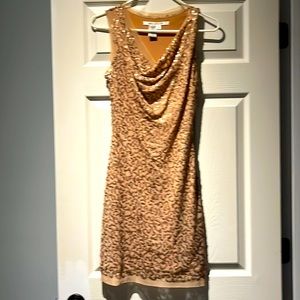 Max Studio Gold Sequin and Mesh Dress Women’s XS